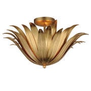 Maxim 28710GL Firenze 3 Light Semi Flush/Pendant Convertible | Gold Leaf