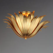 Maxim 28710GL Firenze 3 Light Semi Flush/Pendant Convertible | Gold Leaf