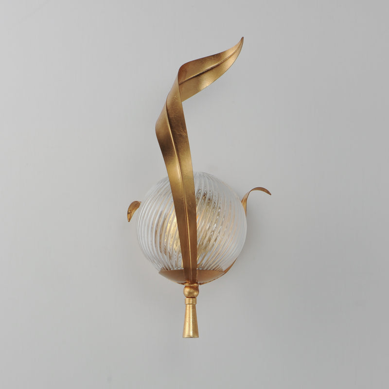 Maxim 28711CRGL Firenze Wall Sconce | Gold Leaf