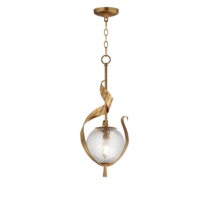 Maxim 28712CRGL Firenze Single Pendant | Gold Leaf