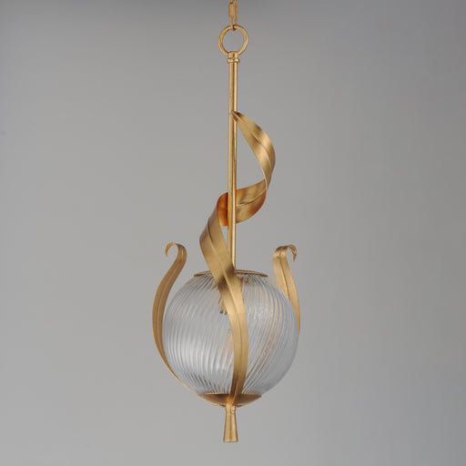 Maxim 28712CRGL Firenze Single Pendant | Gold Leaf