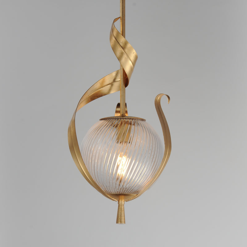 Maxim 28712CRGL Firenze Single Pendant | Gold Leaf