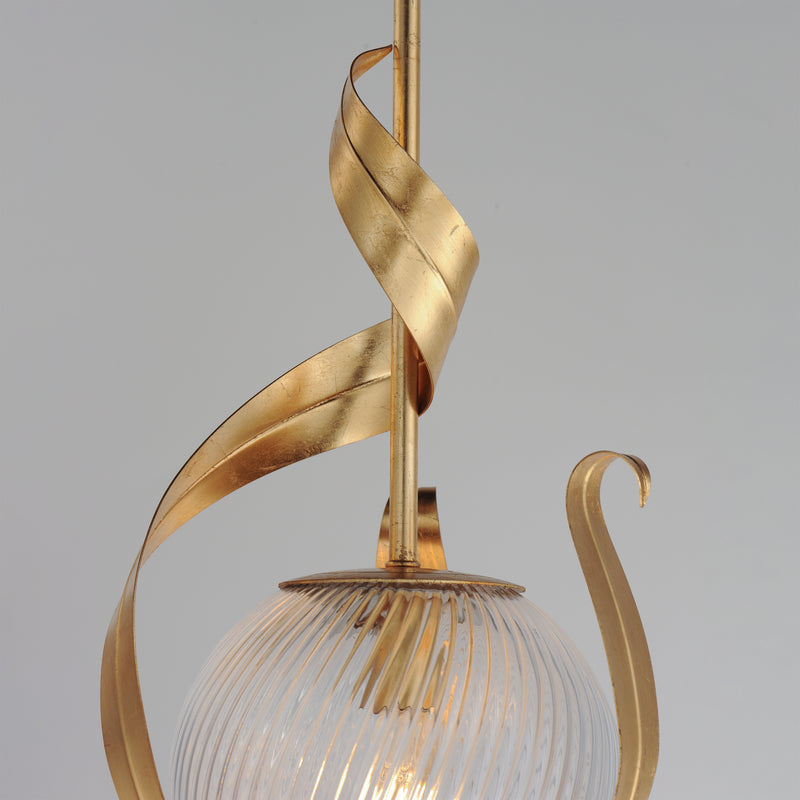 Maxim 28712CRGL Firenze Single Pendant | Gold Leaf