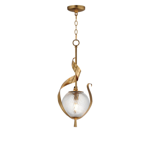 Maxim 28712CRGL Firenze Single Pendant | Gold Leaf