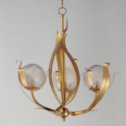 Maxim 28713CRGL Firenze 3 Light Pendant | Gold Leaf
