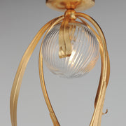 Maxim 28714CRGL Firenze 3 Light Flush Mount | Gold Leaf