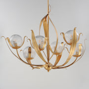 Maxim 28716CRGL Firenze 6 Light Chandelier | Gold Leaf