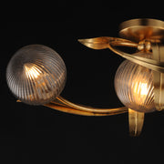 Maxim 28717CRGL Firenze 3 Light Flush Mount | Gold Leaf
