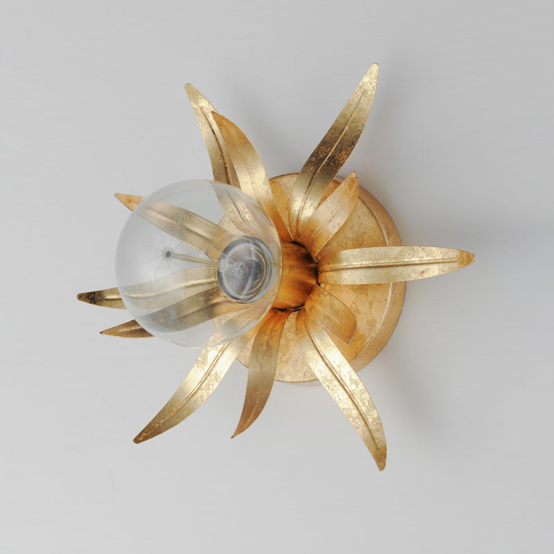 Maxim 2880GL Paloma 1 Light Sconce | Gold Leaf