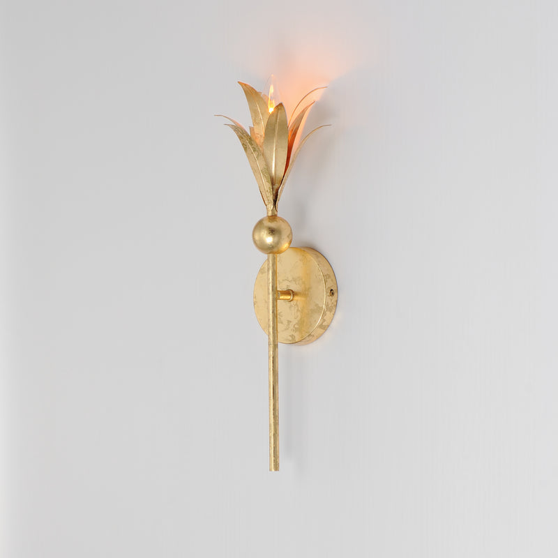 Maxim 2881GL Paloma 1 Light Sconce | Gold Leaf