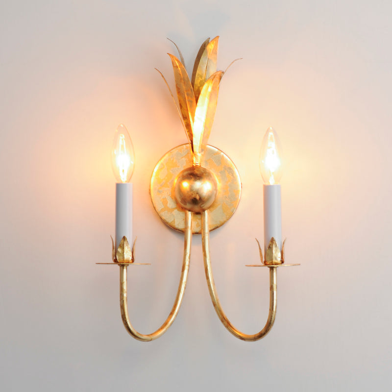 Maxim 2882GL Paloma 2 Light Sconce | Gold Leaf