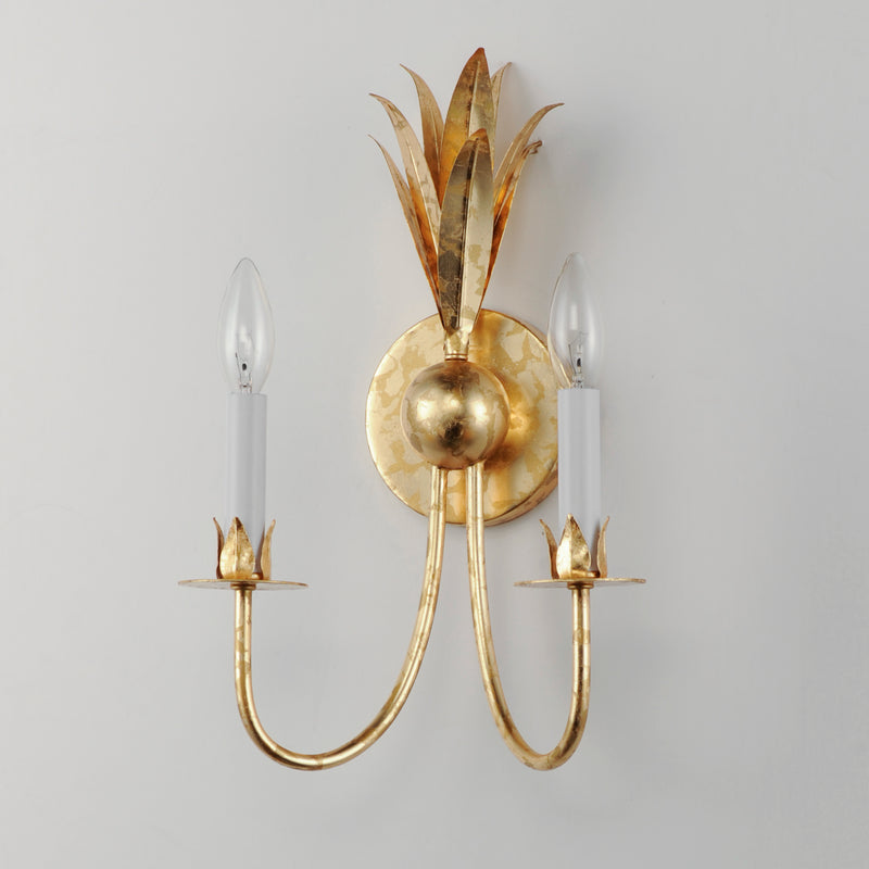 Maxim 2882GL Paloma 2 Light Sconce | Gold Leaf