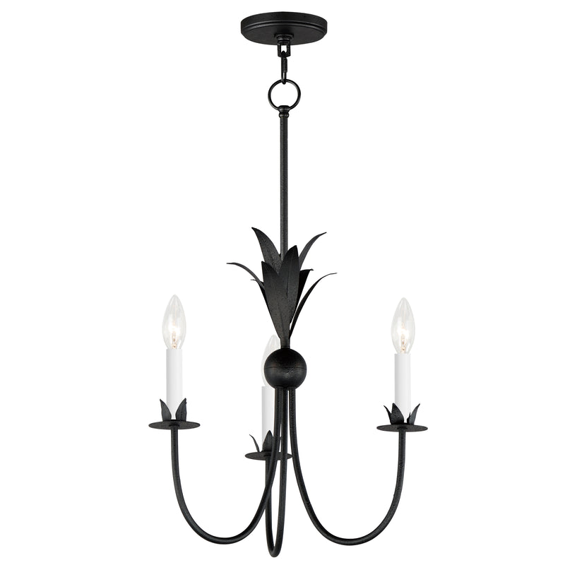 Maxim 2883AR Paloma 3 Light Chandelier | Anthracite