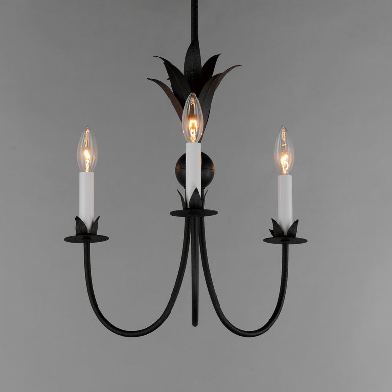 Maxim 2883AR Paloma 3 Light Chandelier | Anthracite