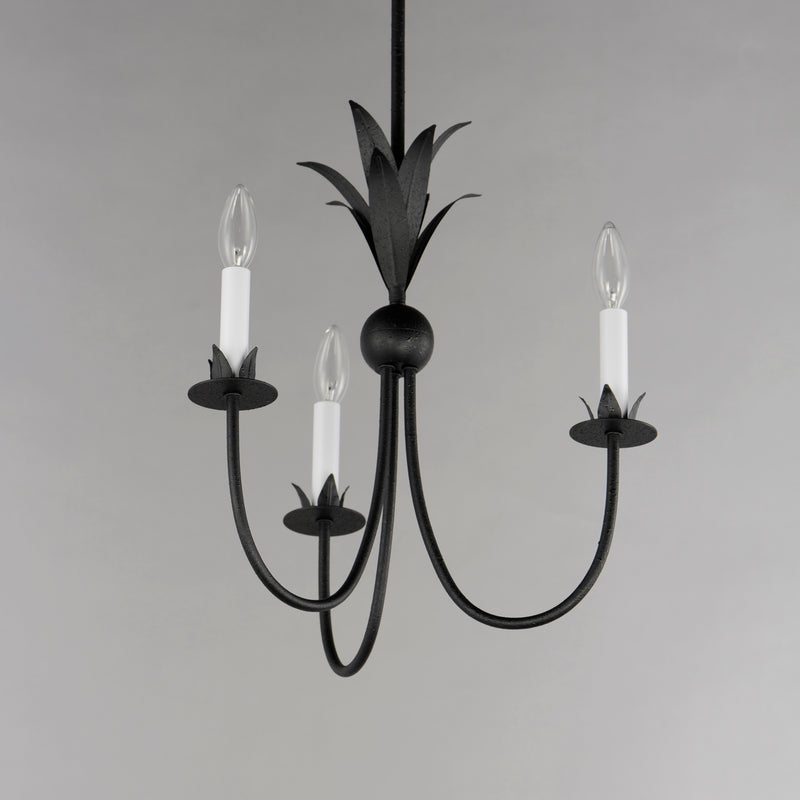 Maxim 2883AR Paloma 3 Light Chandelier | Anthracite