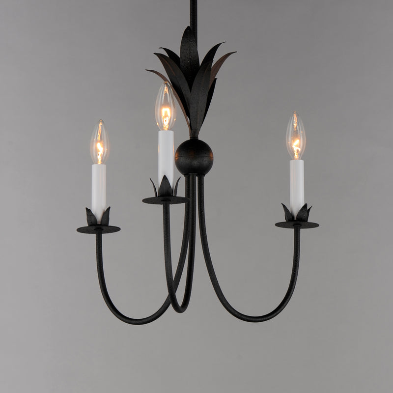 Maxim 2883AR Paloma 3 Light Chandelier | Anthracite