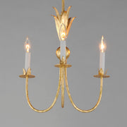 Maxim 2883GL Paloma 3 Light Chandelier | Gold Leaf