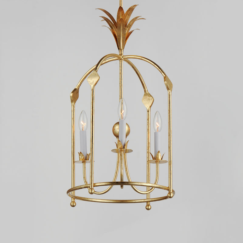 Maxim 2884GL Paloma 3 Light Foyer Pendant | Gold Leaf