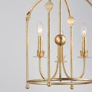Maxim 2884GL Paloma 3 Light Foyer Pendant | Gold Leaf
