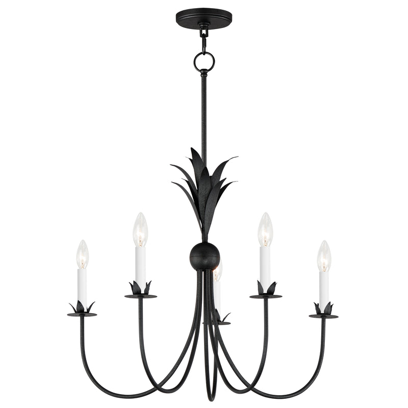 Maxim 2885AR Paloma 5 Light Chandelier | Anthracite