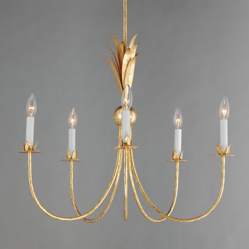 Maxim 2885GL Paloma 5 Light Chandelier | Gold Leaf