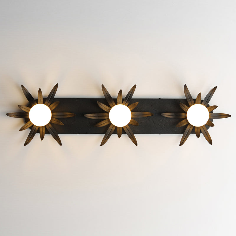 Maxim 2886AR Paloma 3 Light Sconce | Anthracite