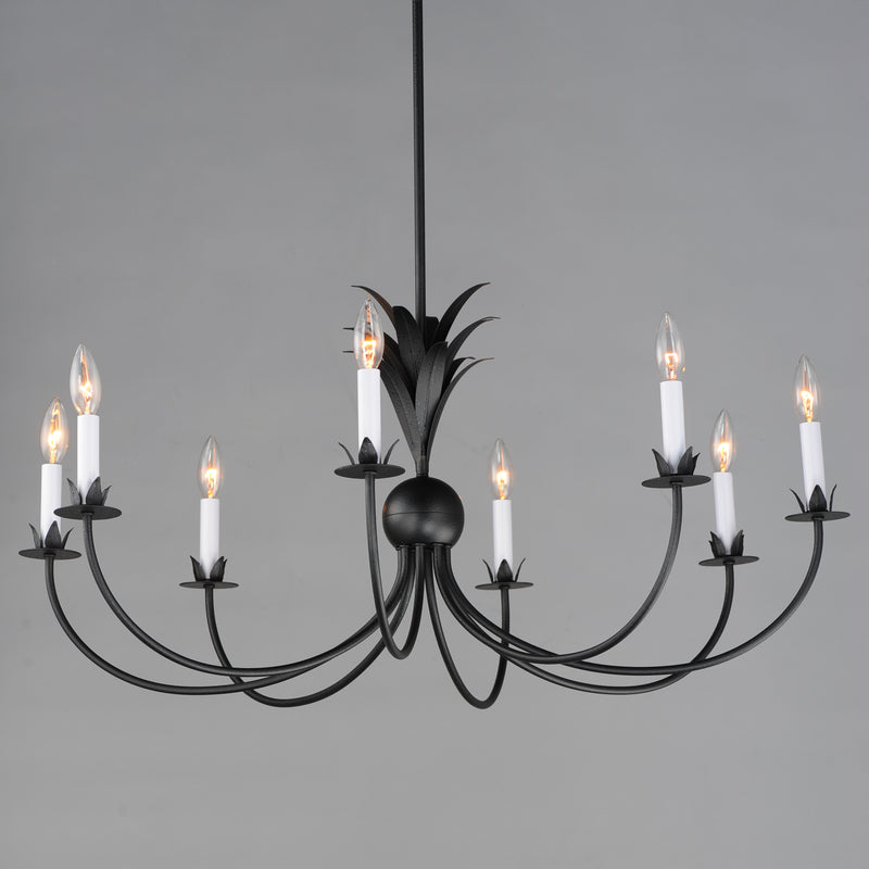Maxim 2888AR Paloma 8 Light Chandelier | Anthracite