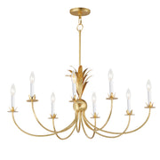 Maxim 2888GL Paloma 8 Light Chandelier | Gold Leaf