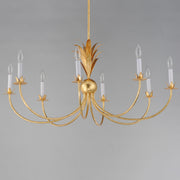 Maxim 2888GL Paloma 8 Light Chandelier | Gold Leaf