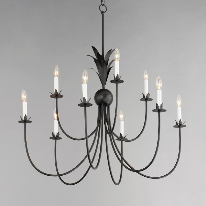 Maxim 2889AR Paloma 9 Light Chandelier | Anthracite