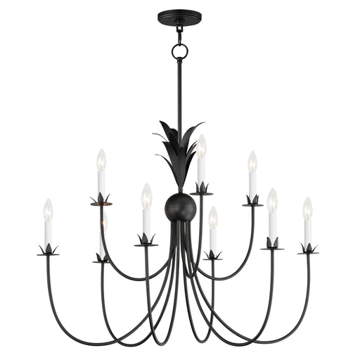 Maxim 2889AR Paloma 9 Light Chandelier | Anthracite