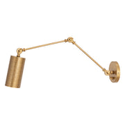 Maxim 29120WBR Shaka 1 Light Swing Arm Wall Sconce | Weathered Brass