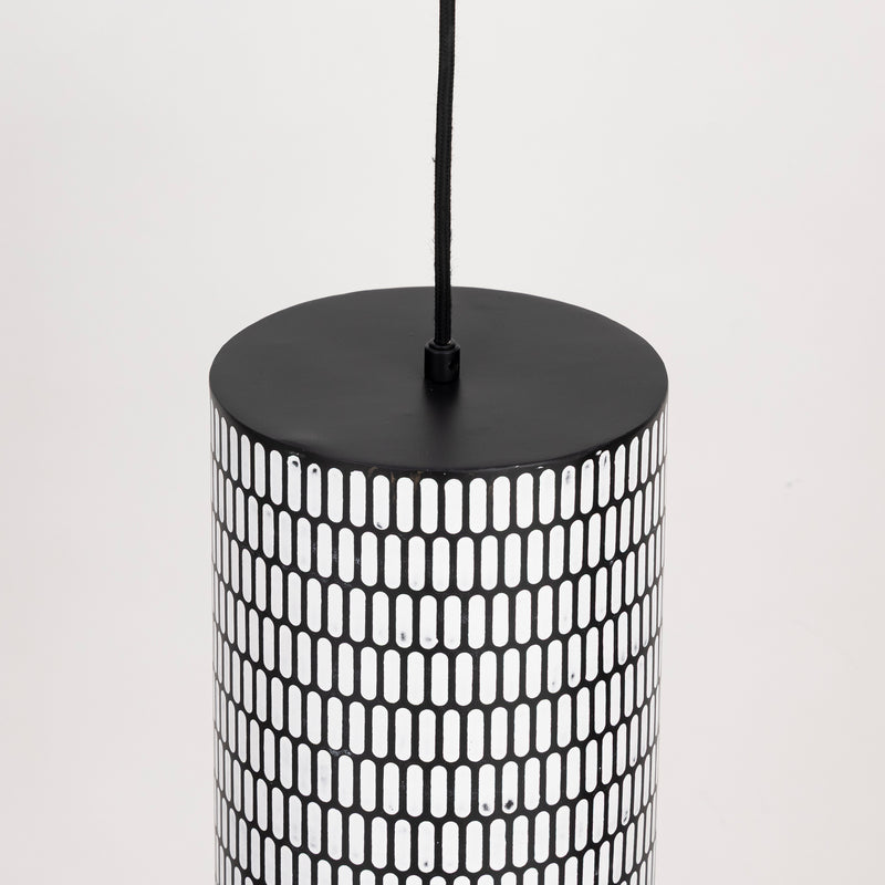 Maxim 29121BKWT Shaka 1 Light Mini Pendant | Black / White