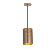 Maxim 29121WBR Shaka 1 Light Mini Pendant | Weathered Brass