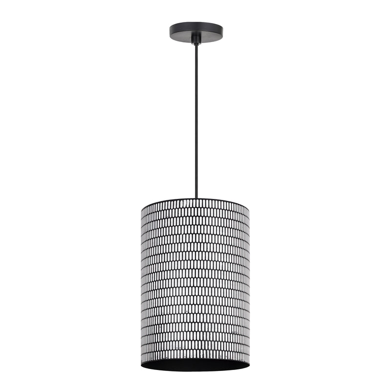 Maxim 29123BKWT Shaka 1 Light Pendant | Black / White
