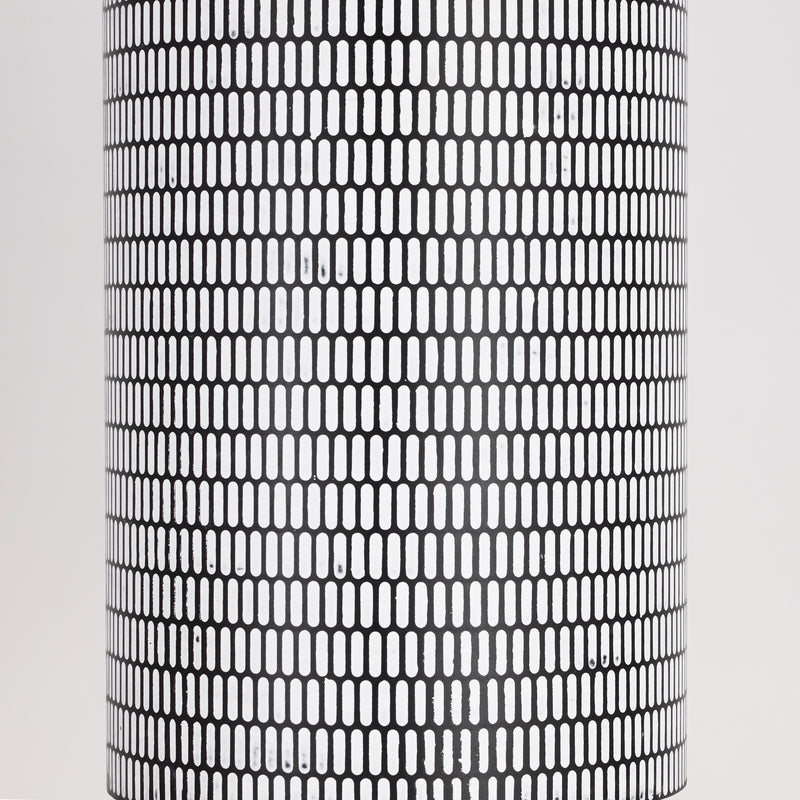 Maxim 29123BKWT Shaka 1 Light Pendant | Black / White