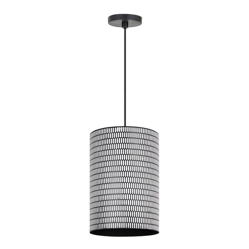 Maxim 29123BKWT Shaka 1 Light Pendant | Black / White