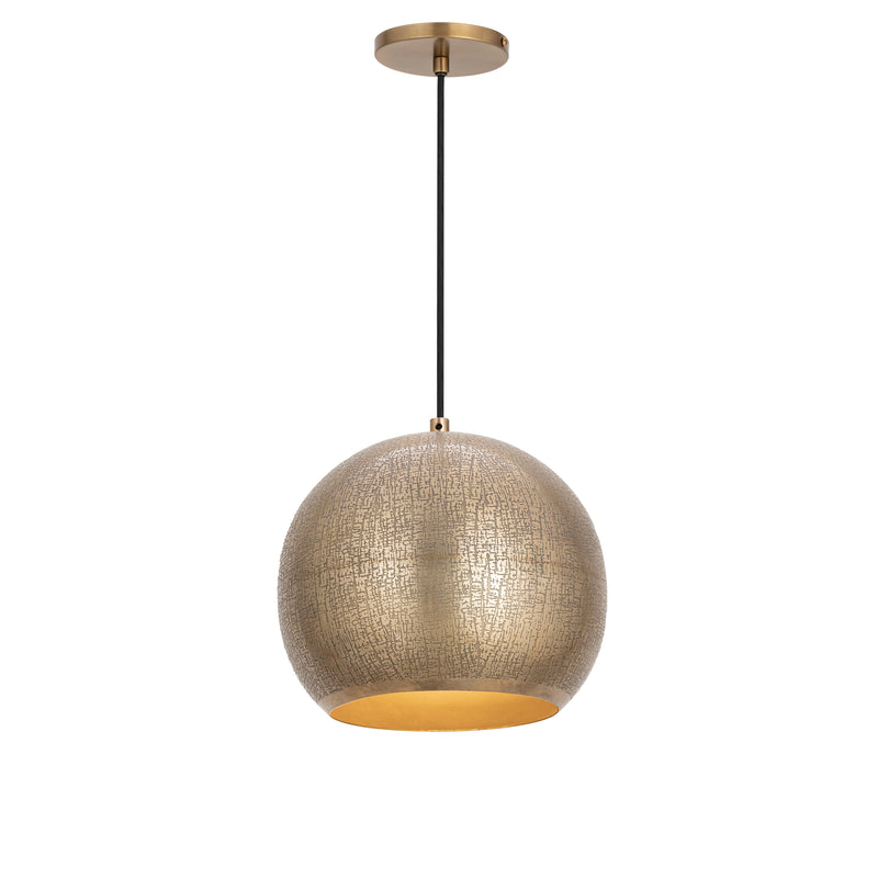 Maxim 29131WBR Aurelia 10" 1 Light Pendant | Weathered Brass