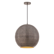 Maxim 29132PE Aurelia 14" 1 Light Pendant | Pewter