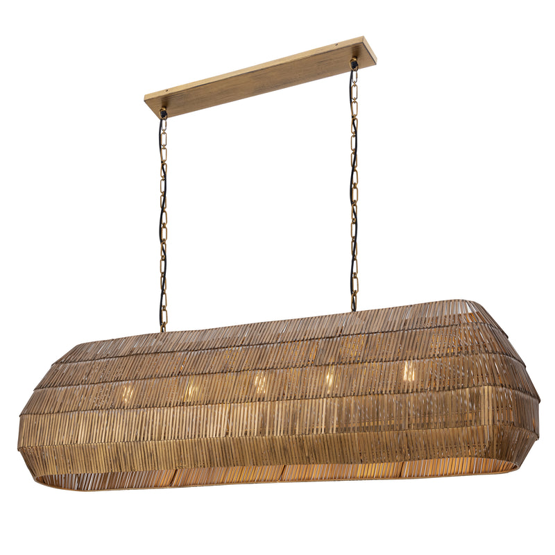 Maxim 29185AB Gilda 5 Light Linear Pendant | Antique Brass