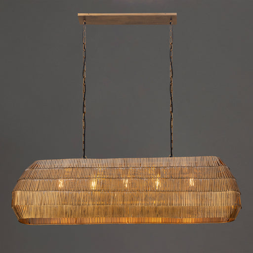 Maxim 29185AB Gilda 5 Light Linear Pendant | Antique Brass
