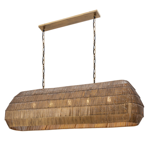 Maxim 29185AB Gilda 5 Light Linear Pendant | Antique Brass