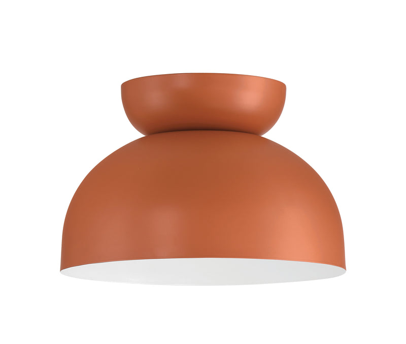 Craftmade 59181-BCY Ventura Dome 1 Light Flush Mount -Baked Clay