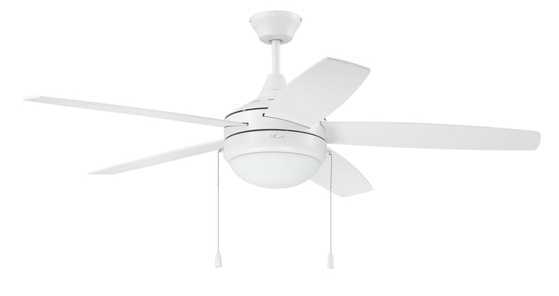 Craftmade PHA52W5 Phaze 5 LED Ceiling Fan -White - ALCOVE LIGHTING
