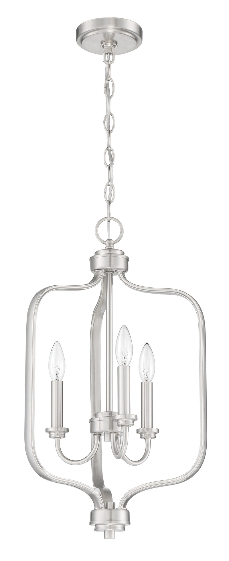 Craftmade 50533-BNK Bolden 3 Light Foyer -Brushed Polished Nickel - ALCOVE LIGHTING