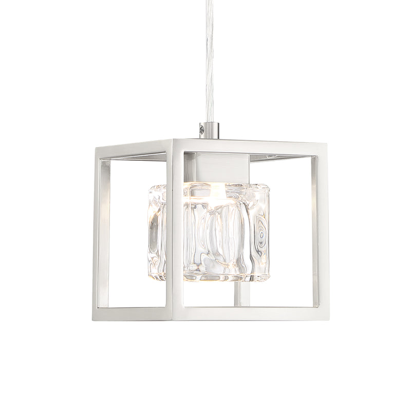 George Kovacs P1861-084-L San Marin 1 Light LED Mini Pendant -Brushed Nickel