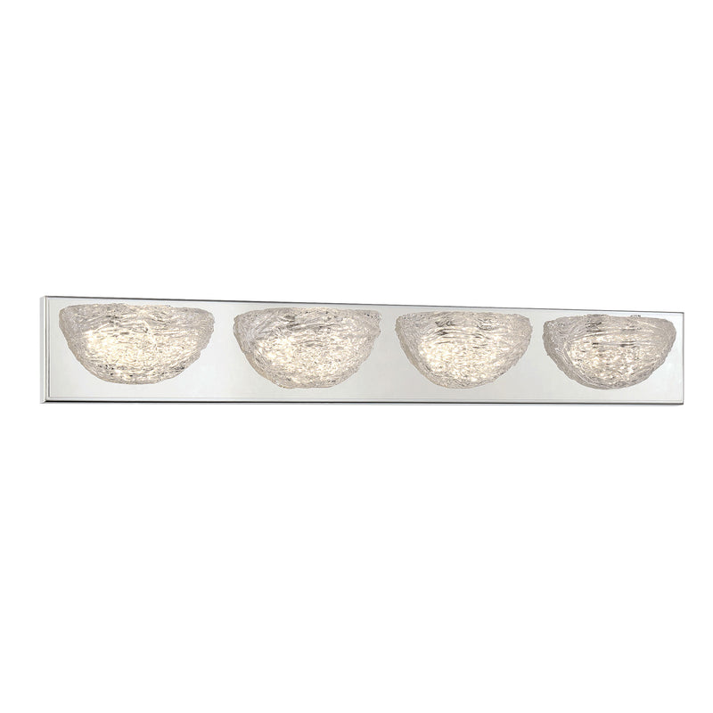 George Kovacs P5444-077-L Modern Ice 4 Light LED Bath Light -Chrome