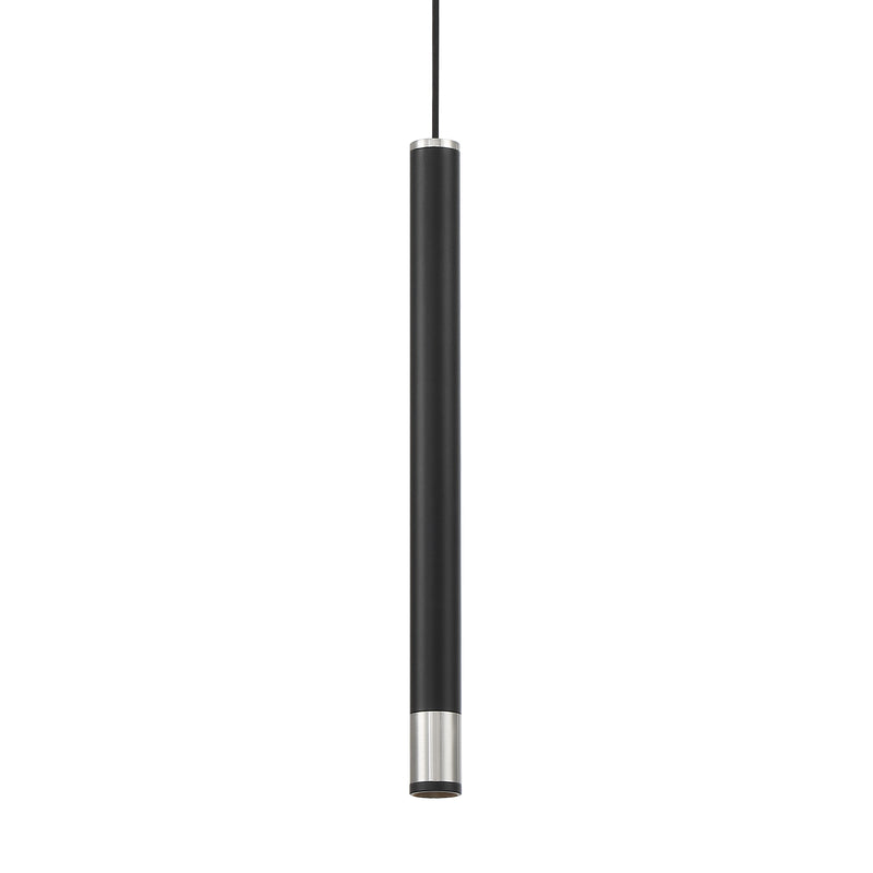 George Kovacs P5409-691-L Wand LED Mini Pendant Light -Coal With Brushed Nickel