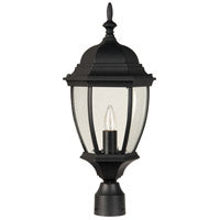 Craftmade Z285-TB Bent Glass Cast 1 Light Outdoor Post Mount -Textured Black