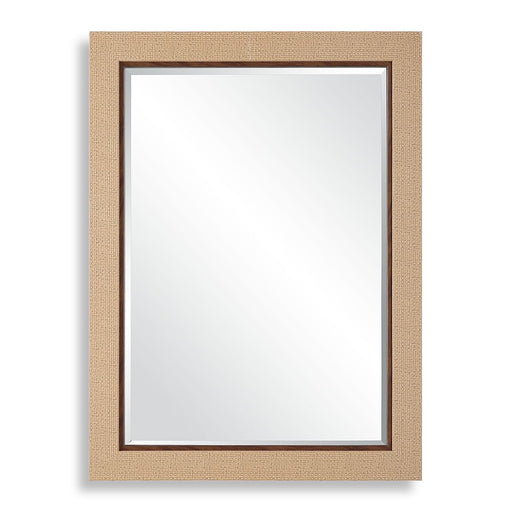 Nimori Coastal Mirror | Modern Rectangle Basket Weave Polymer Frame Bathroom Vanity Mirror Mounted Vertical or Horizontal (28 in. W x 38 in. H x 2 in. D)